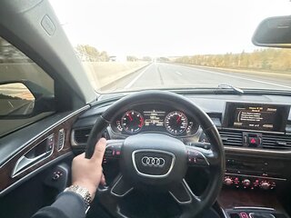 2014 Audi A6 IV (C7), чёрный, 1250000 рублей, вид 3