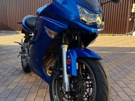 2007 Kawasaki ER-6F (Ninja 650R), синий, 370000 рублей, вид 2