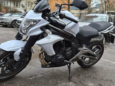 2012 Kawasaki ER-6N, белый, 480000 рублей, вид 1