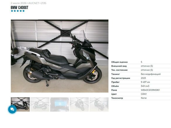 2022 BMW C 400 GT, серый, 737000 рублей - вид 5