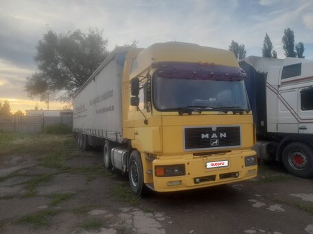 1992 MAN F 2000, жёлтый, 600000 рублей, вид 1