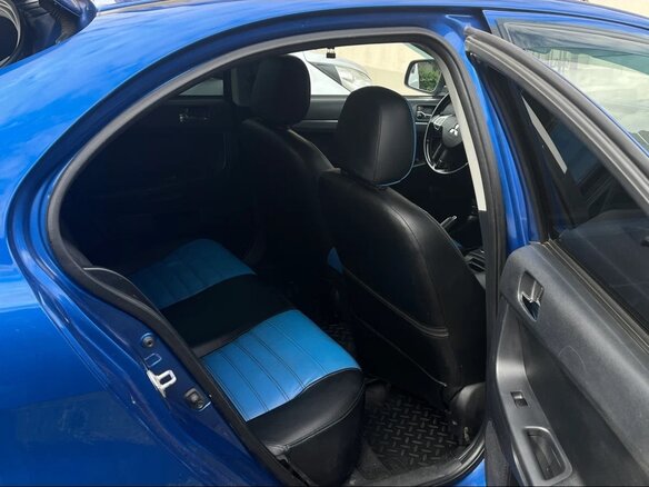 2008 Mitsubishi Lancer X, синий, 800000 рублей - вид 8
