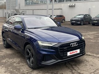 2021 Audi Q8 45 TDI I (4M), синий, 6490000 рублей, вид 3