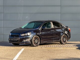 2012 Chevrolet Aveo II, чёрный, 895000 рублей, вид 1