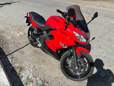 2011 Kawasaki ER-4F (Ninja 400R), красный, 405000 рублей, вид 1