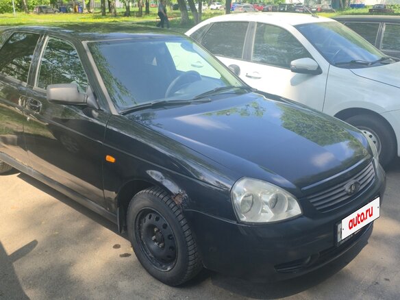 2009 Lada (ВАЗ) Priora I, чёрный - вид 1