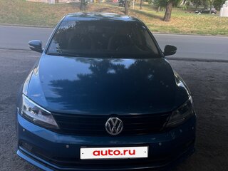 2016 Volkswagen Jetta VI Рестайлинг, синий, 1500000 рублей, вид 3