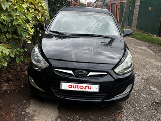 2012 Hyundai Solaris I, чёрный, 730000 рублей, вид 1