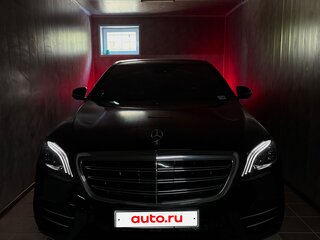 2018 Mercedes-Benz S-Класс 450 Long VI (W222, C217) Рестайлинг, чёрный, 4990000 рублей, вид 3