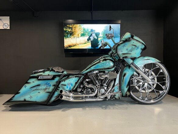 2014 Harley-Davidson Road Glide, голубой, 3150000 рублей - вид 1