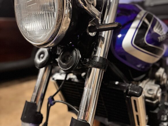 2002 Honda CB 400F, синий, 360000 рублей - вид 8