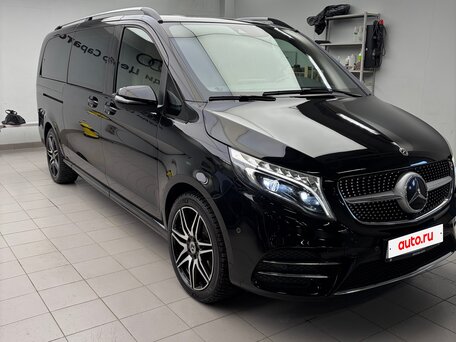 2022 Mercedes-Benz V-Класс Extra Long 300 d экстра длинный III (W447) Рестайлинг, чёрный, 8990000 рублей, вид 3