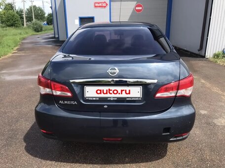 2016 Nissan Almera III (G15), синий, 400000 рублей, вид 3
