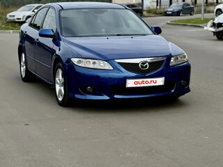 2005 Mazda 6 I (GG) Рестайлинг, синий, 320000 рублей, вид 5