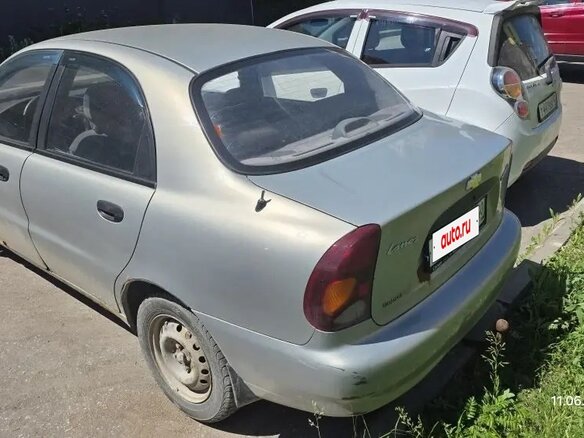 2008 Chevrolet Lanos I, серебристый - вид 3