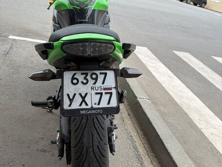 2011 Kawasaki ER-4F (Ninja 400R), зелёный, 350000 рублей, вид 1