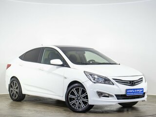 2016 Hyundai Solaris I Рестайлинг, белый, 669000 рублей, вид 1