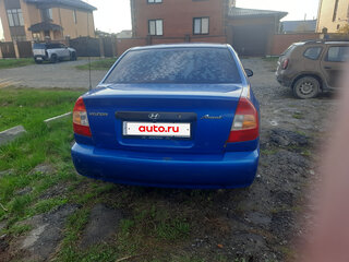 2002 Hyundai Accent ТагАЗ II, синий, 300000 рублей, вид 4