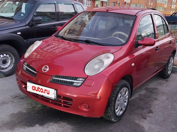 2006 Nissan Micra III (K12), красный, 350000 рублей - вид 1