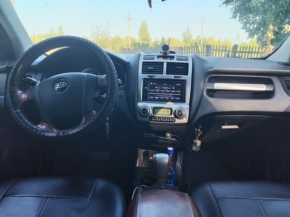 2007 Kia Sportage II, чёрный - вид 6