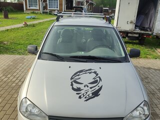 2009 Lada (ВАЗ) Kalina I, серый, 400000 рублей, вид 2