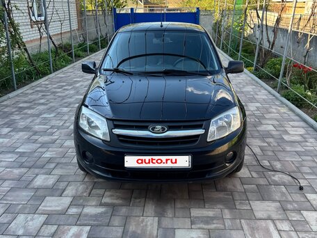 2013 Lada (ВАЗ) Granta I, чёрный, 520000 рублей, вид 2