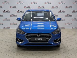 2017 Hyundai Solaris II, синий, 1049000 рублей, вид 2