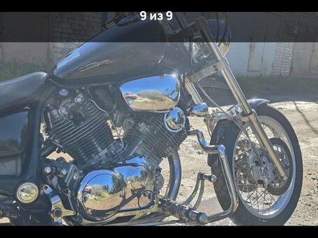1995 Yamaha XV750 Virago, чёрный, 250000 рублей, вид 4