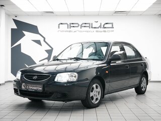 2008 Hyundai Accent ТагАЗ II, чёрный, 430000 рублей, вид 1