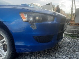 2008 Mitsubishi Lancer X, синий, 500000 рублей, вид 5