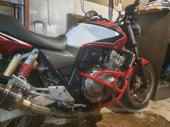 2008 Honda CB 400 Super Four, красный, 410000 рублей - вид 1