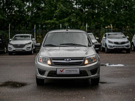 2018 Lada (ВАЗ) Granta I, серебристый, 370000 рублей, вид 3