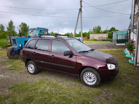 2012 Lada (ВАЗ) Kalina I, красный, 230000 рублей, вид 2