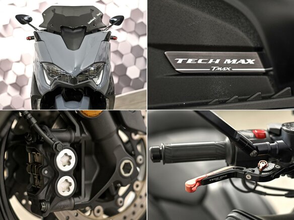2021 Yamaha TMAX, серый, 979000 рублей - вид 9