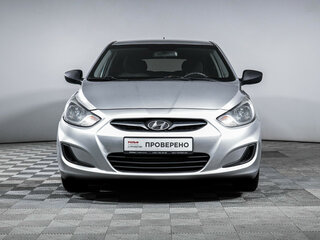 2014 Hyundai Solaris I, серебристый, 590000 рублей, вид 2