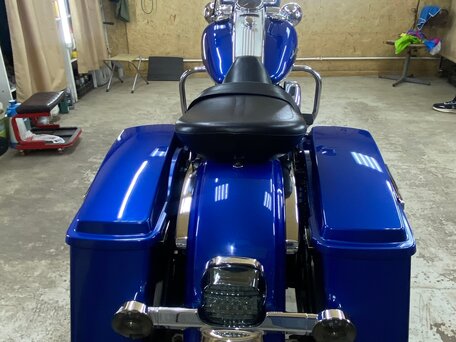 2010 Harley-Davidson Road King, синий, 1030000 рублей, вид 4