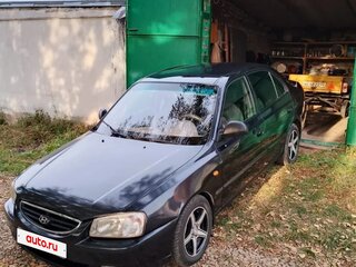 2005 Hyundai Accent ТагАЗ II, чёрный, 275000 рублей, вид 2
