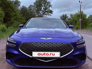 2022 Genesis G70 I Рестайлинг, синий, 3800000 рублей, вид 3