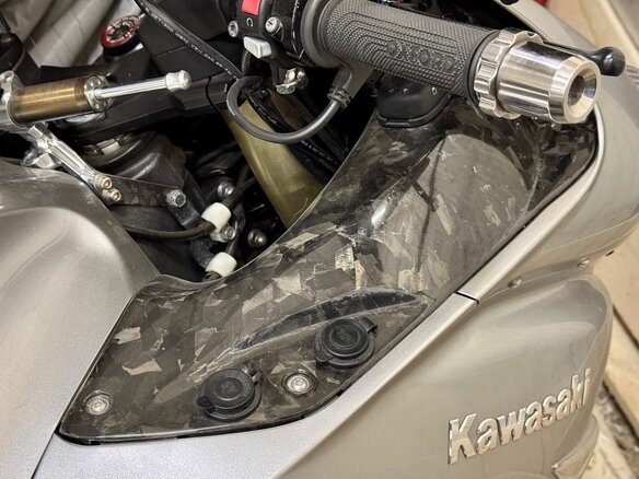 2007 Kawasaki ZZR 1400, серебристый, 650000 рублей - вид 11