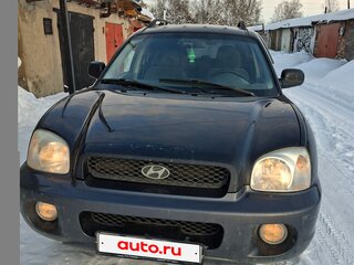 2002 Hyundai Santa Fe I, чёрный, 450000 рублей, вид 4