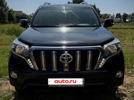 2016 Toyota Land Cruiser Prado 150 Series Рестайлинг 1, чёрный, 4800000 рублей, вид 4