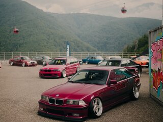 1993 BMW 3 серии 318i III (E36), розовый, 1200000 рублей, вид 2