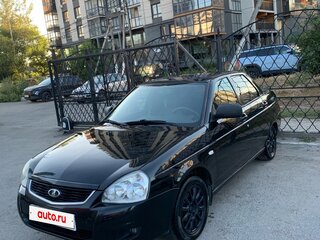 2017 Lada (ВАЗ) Priora I Рестайлинг, чёрный, 455000 рублей, вид 1