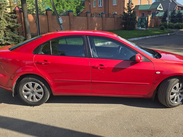 2007 Mazda 6 I (GG) Рестайлинг, красный, 425000 рублей - вид 2