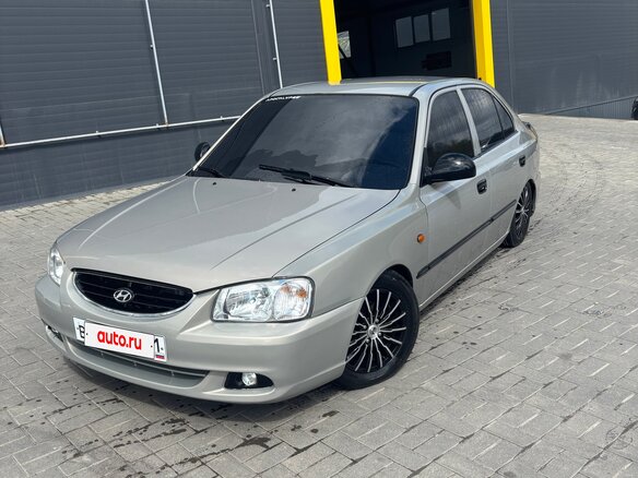 2008 Hyundai Accent ТагАЗ II, бежевый, 400000 рублей