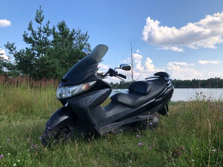 2003 Suzuki Burgman (SkyWave) 400, чёрный, 195000 рублей, вид 4