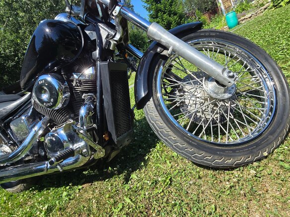 2001 Honda Shadow 400, чёрный, 400000 рублей - вид 4