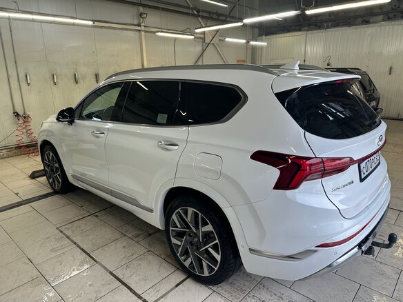 2021 Hyundai Santa Fe IV Рестайлинг, белый - вид 5