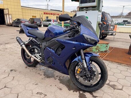 2005 Yamaha YZF-R6, синий, 490000 рублей, вид 1