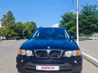 2002 BMW X5 3.0i I (E53), чёрный, 1070000 рублей, вид 1